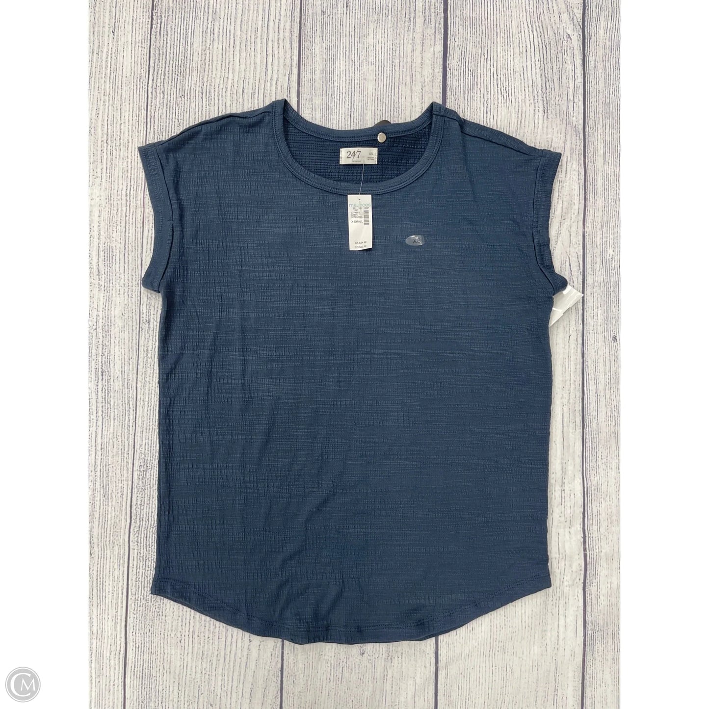 Top Short Sleeve By Maurices In Blue, Size: Xs