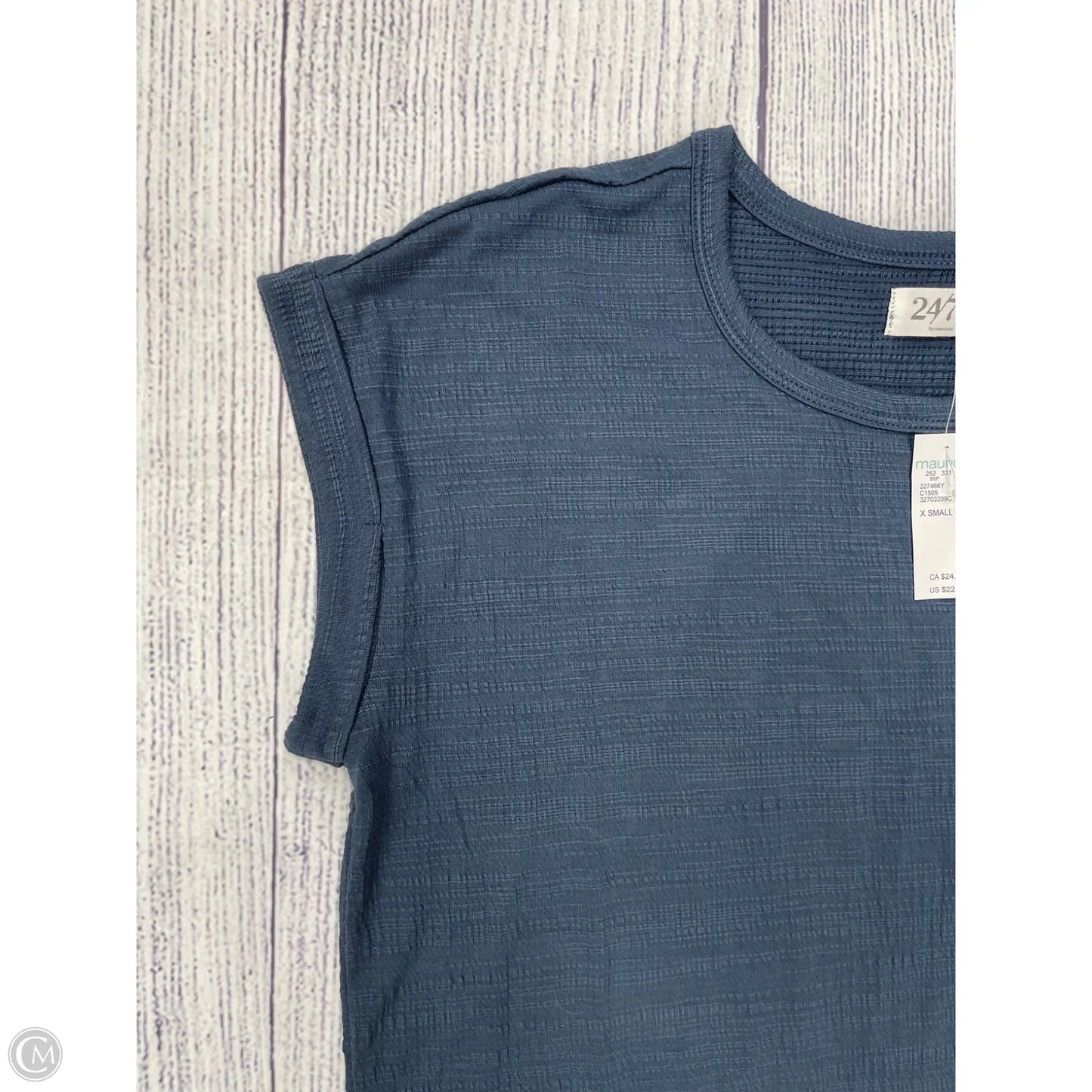 Top Short Sleeve By Maurices In Blue, Size: Xs