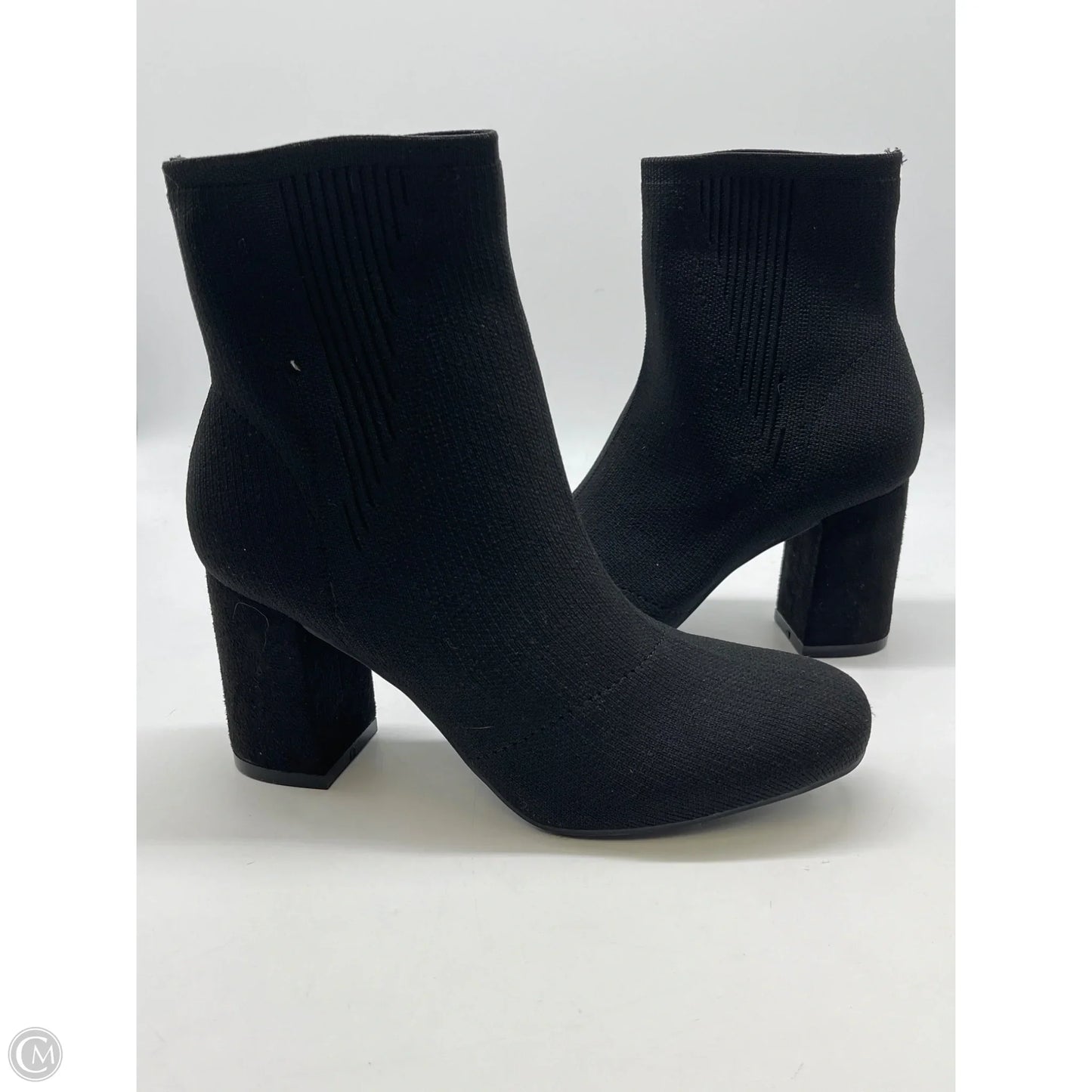 Boots Ankle Heels By Mia In Black, Size: 8