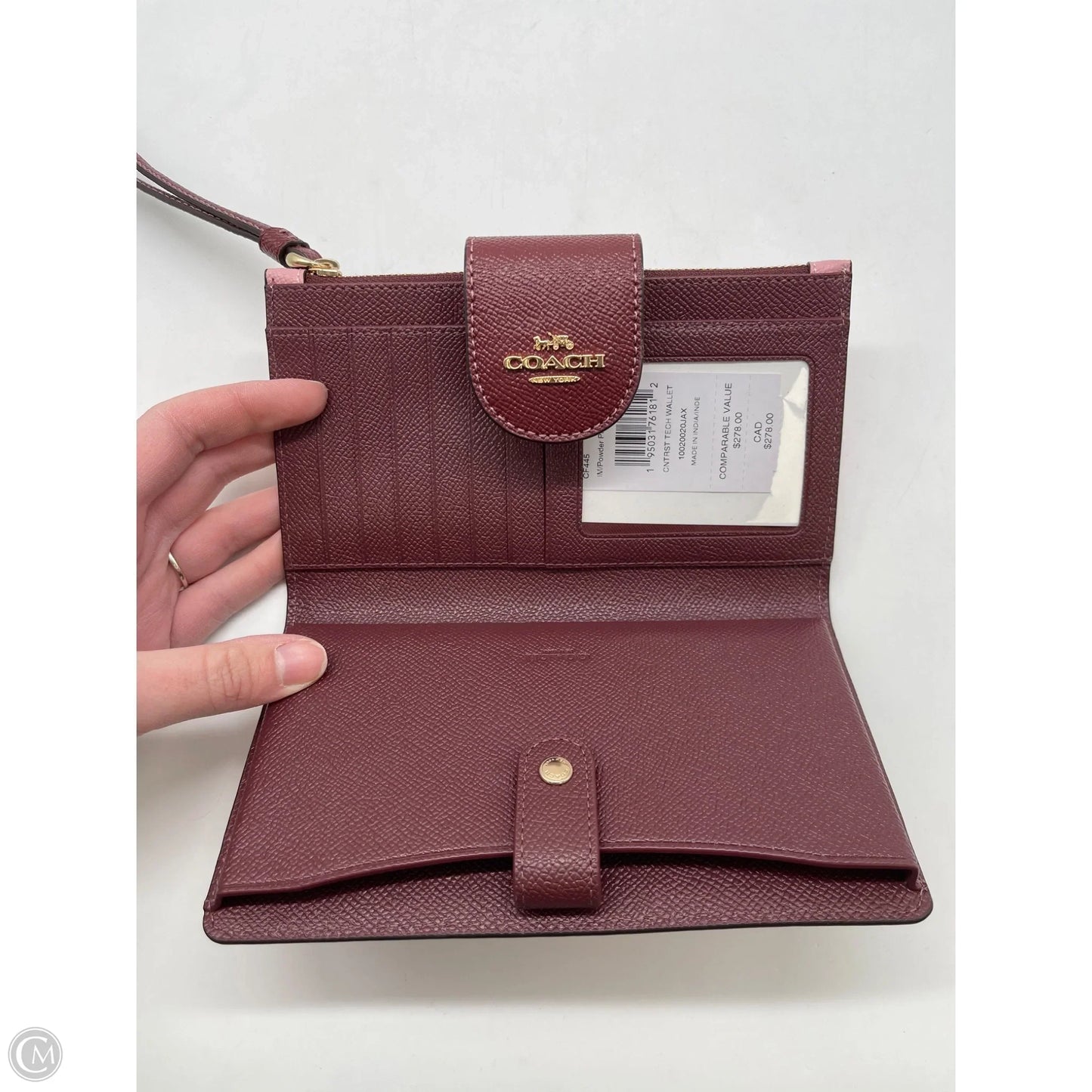 Wristlet Designer By Coach, Size: Large