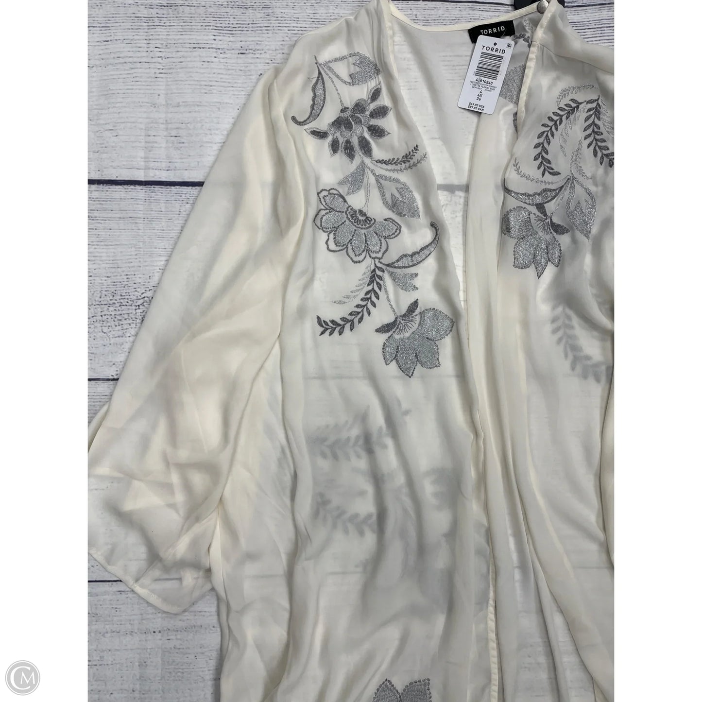 Cardigan By Torrid In White, Size: 4x