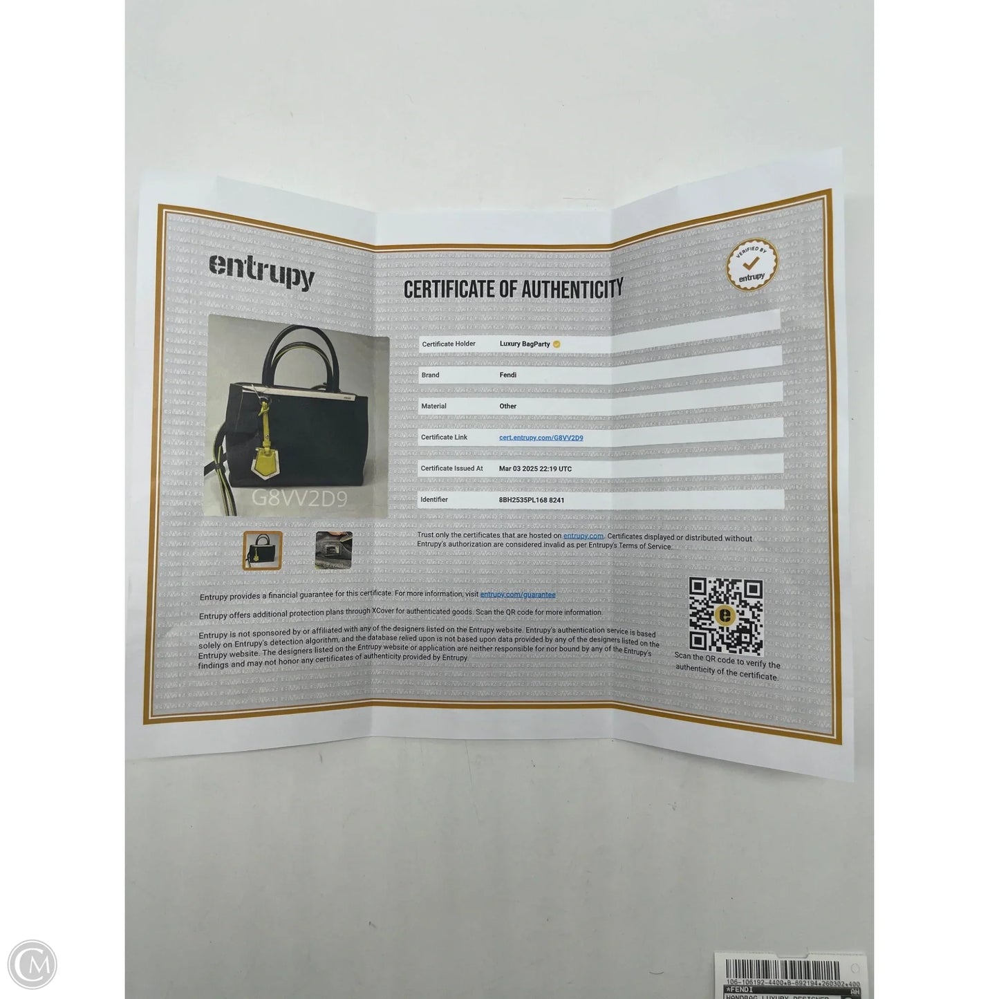 Handbag Luxury Designer By Fendi, Size: Medium