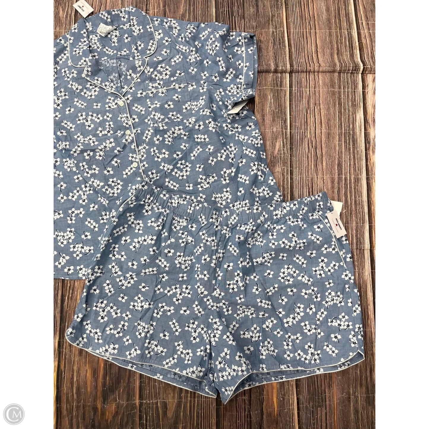 Pajamas 2pc By Lands End In Blue, Size: 2x