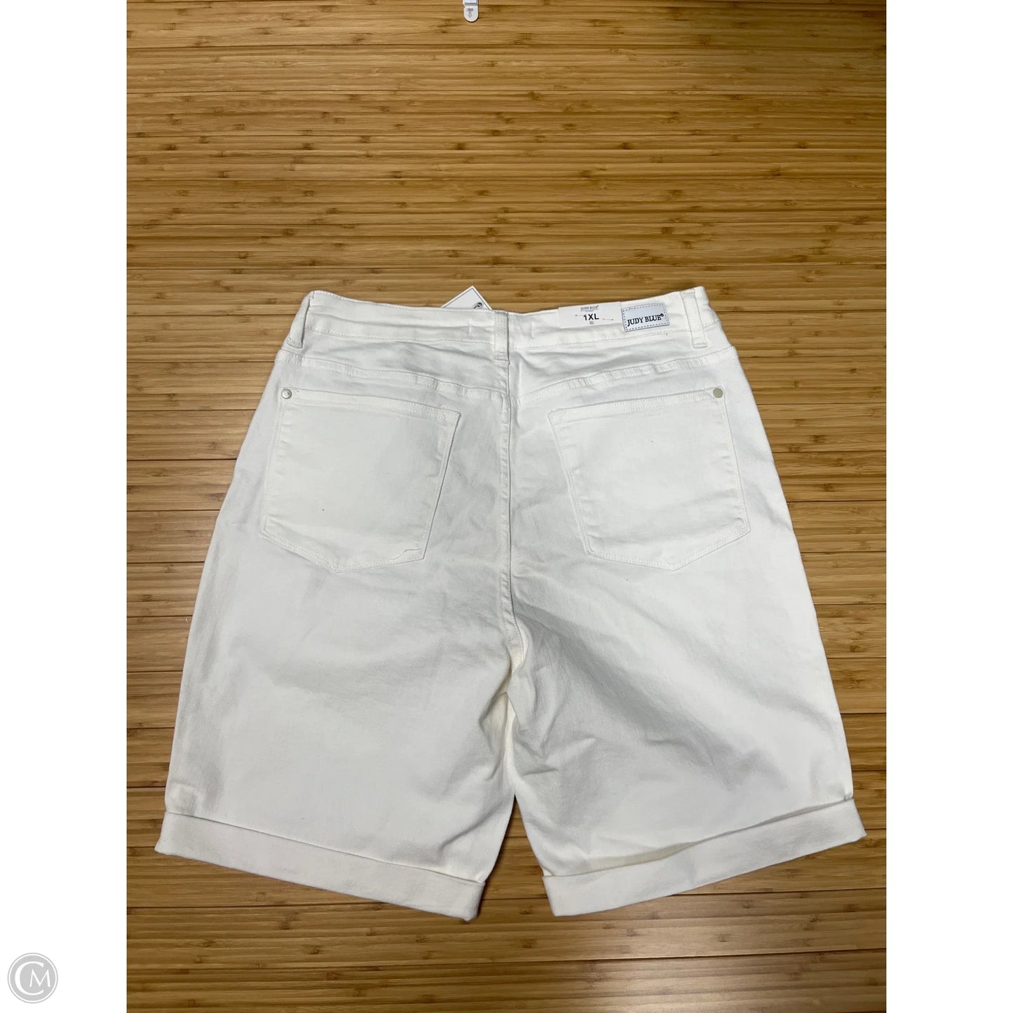 Shorts By Judy Blue In White, Size: 1x