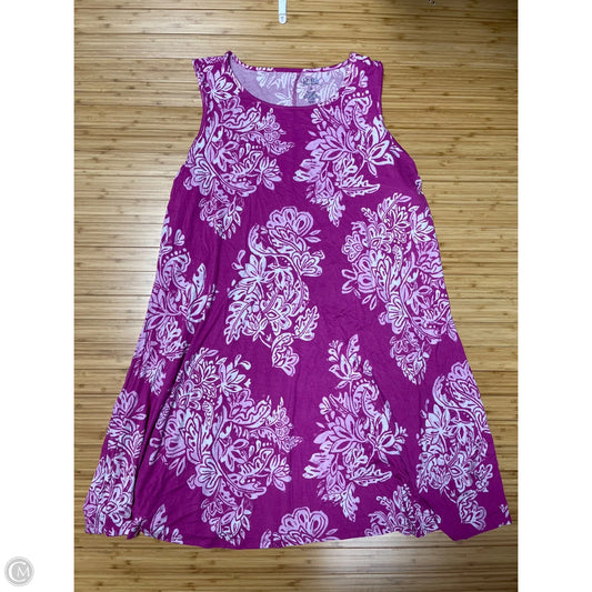 Dress Casual Short By Croft And Barrow In Pink, Size: 2x