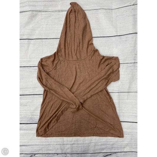 Top Long Sleeve By Signature Studio In Tan, Size: S