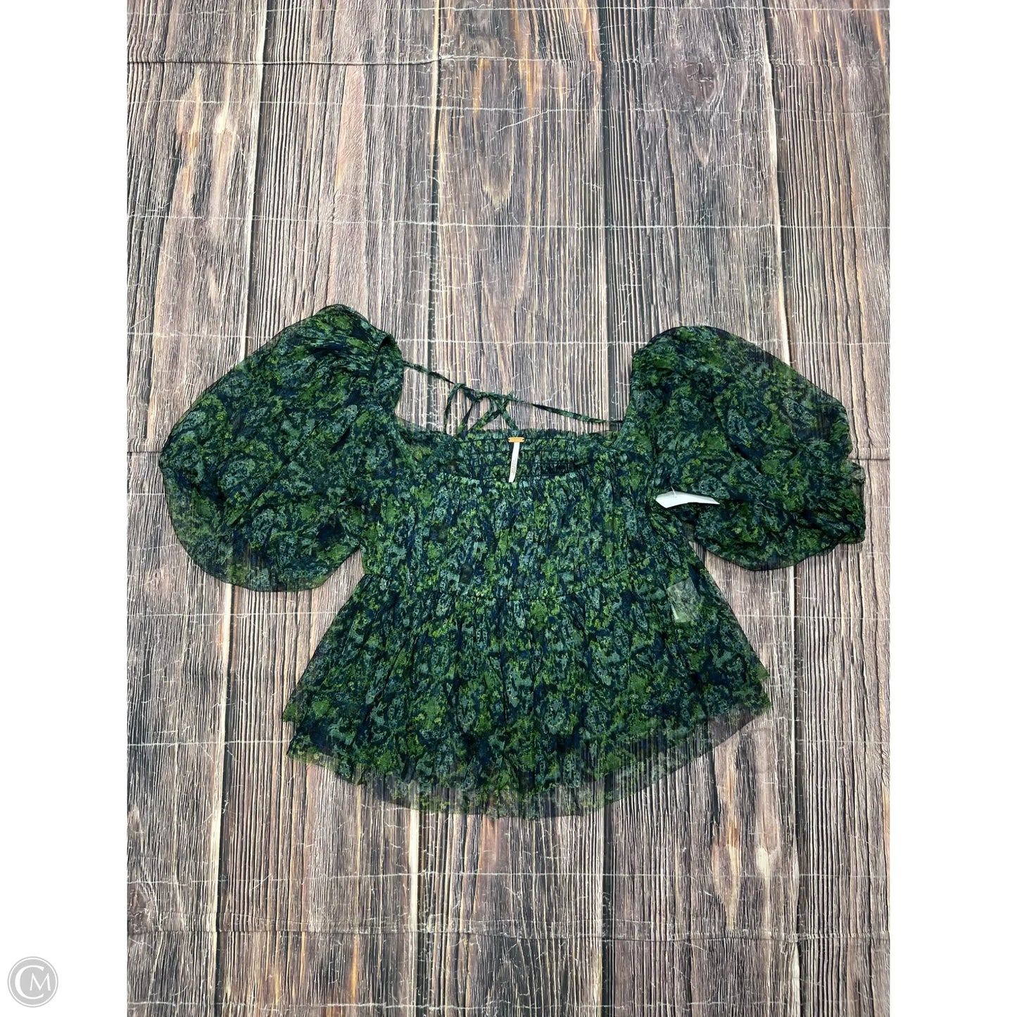 Top Short Sleeve By Free People In Green, Size: M