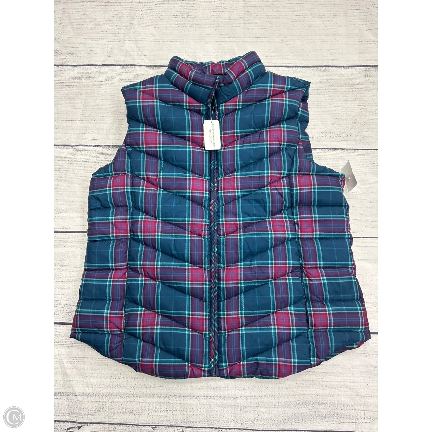Vest Puffer & Quilted By Christopher And Banks In Blue, Size: Xl