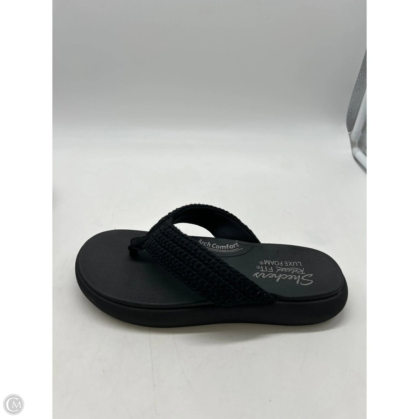 Sandals Flip Flops By Skechers In Black, Size: 6