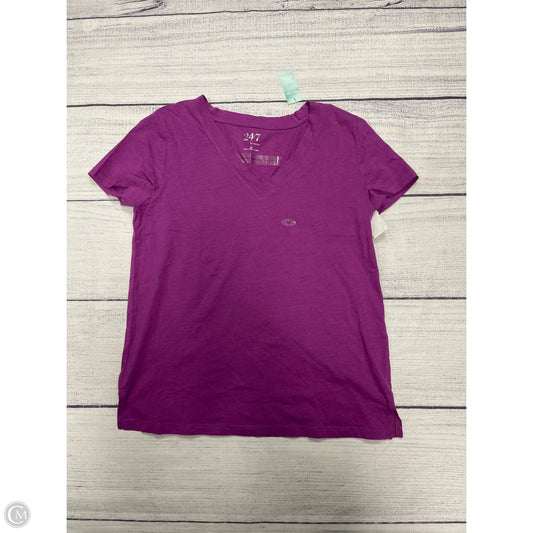Top Short Sleeve By Maurices In Purple, Size: M