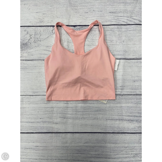 Athletic Bra By Fabletics In Pink, Size: L