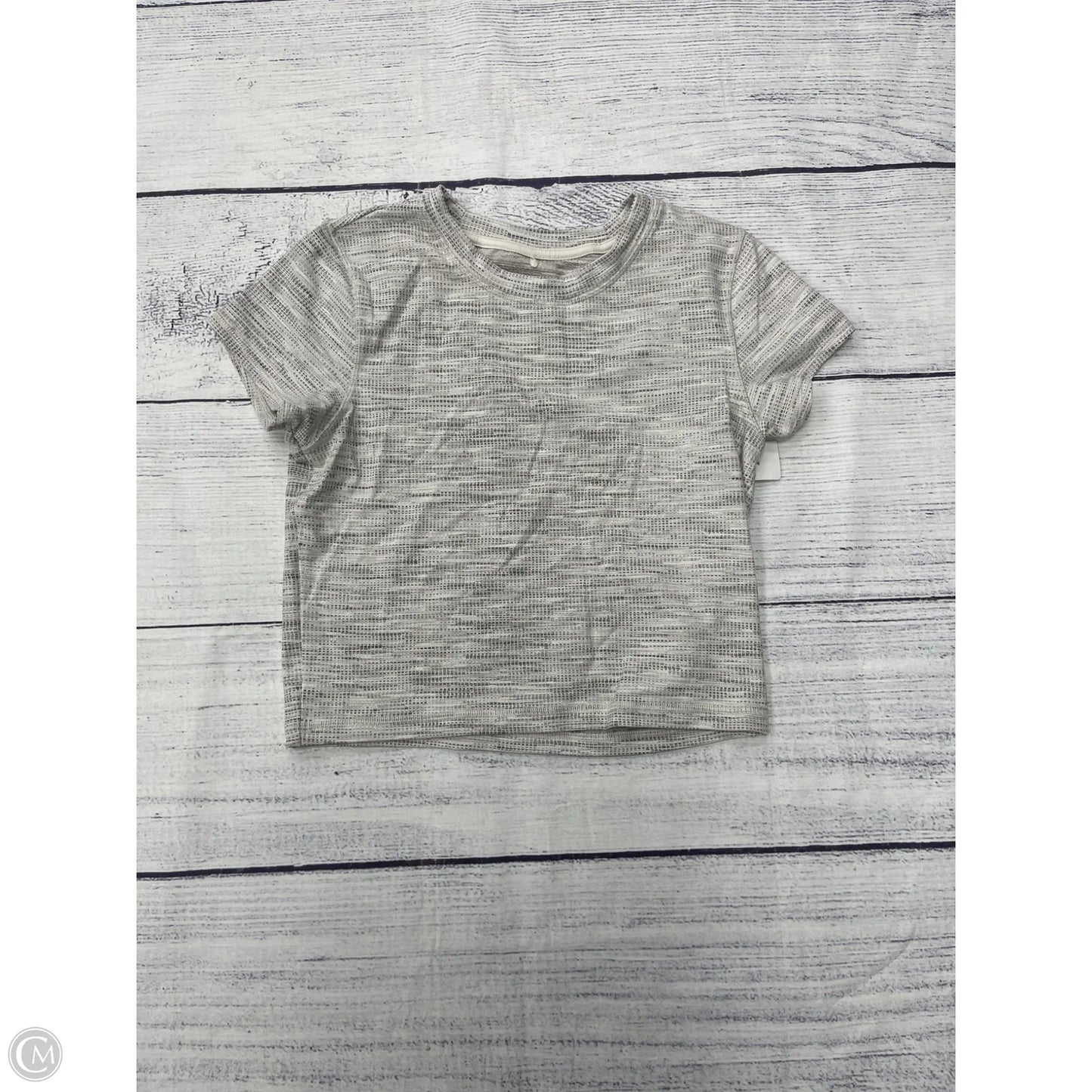 Athletic Top Short Sleeve By Calia In Grey, Size: M