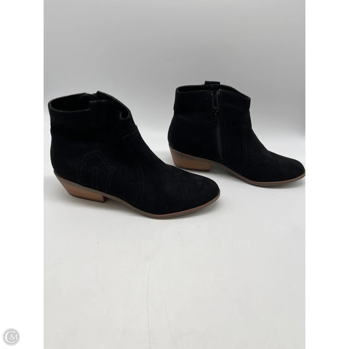 Boots Ankle Heels By Qupid In Black, Size: 6.5