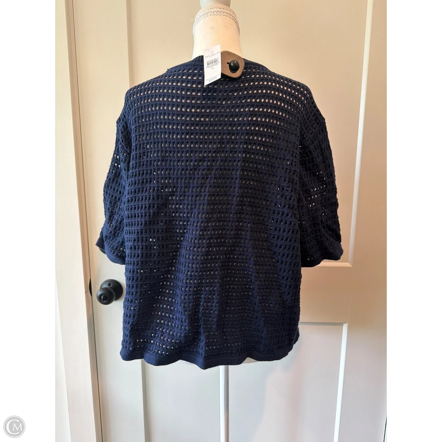 Sweater By Ann Taylor In Blue, Size: Xl