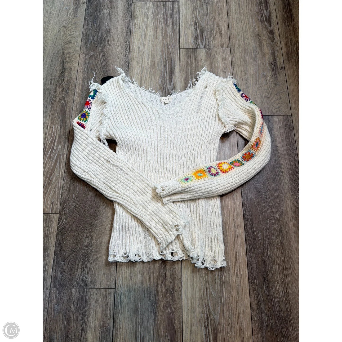 Sweater By Pol In Cream, Size: L