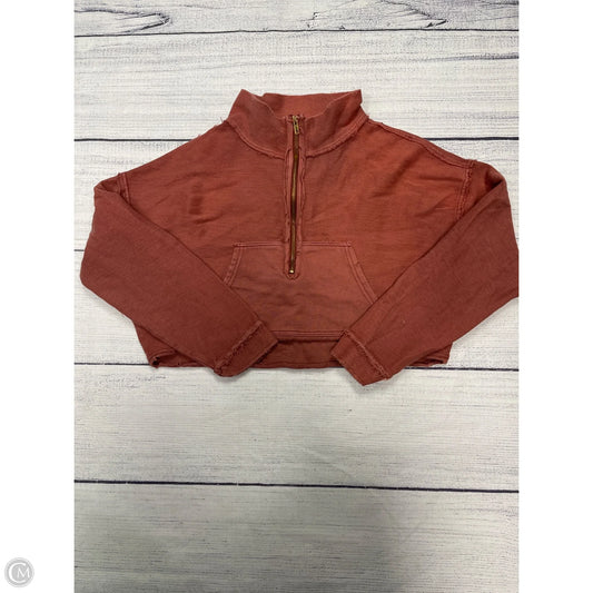 Sweatshirt Collar By We The Free In Orange, Size: S