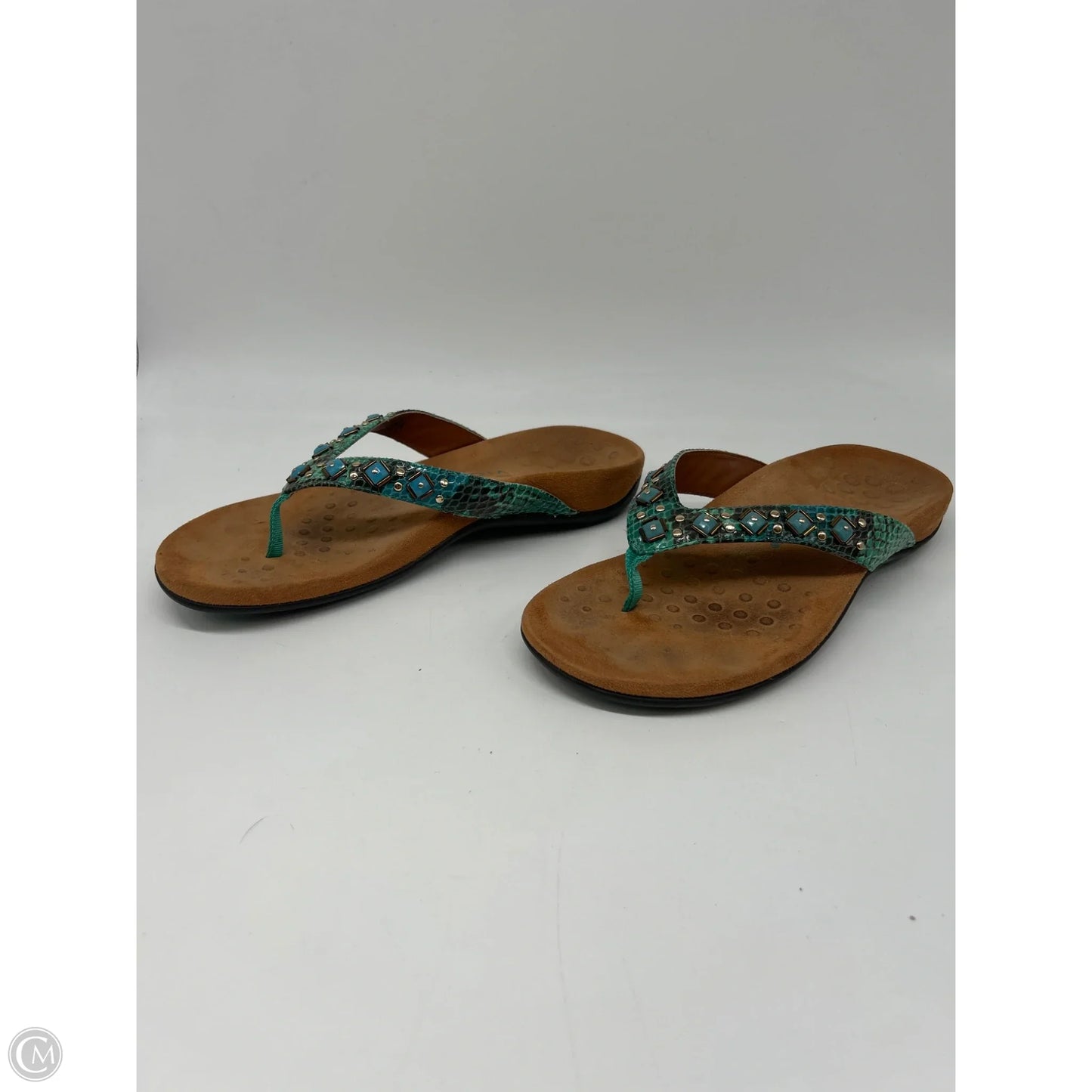 Sandals Flip Flops By Vionic In Blue, Size: 7