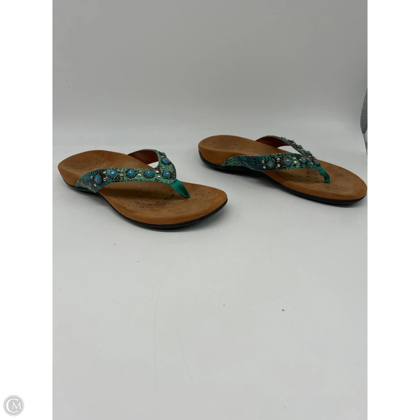 Sandals Flip Flops By Vionic In Blue, Size: 7