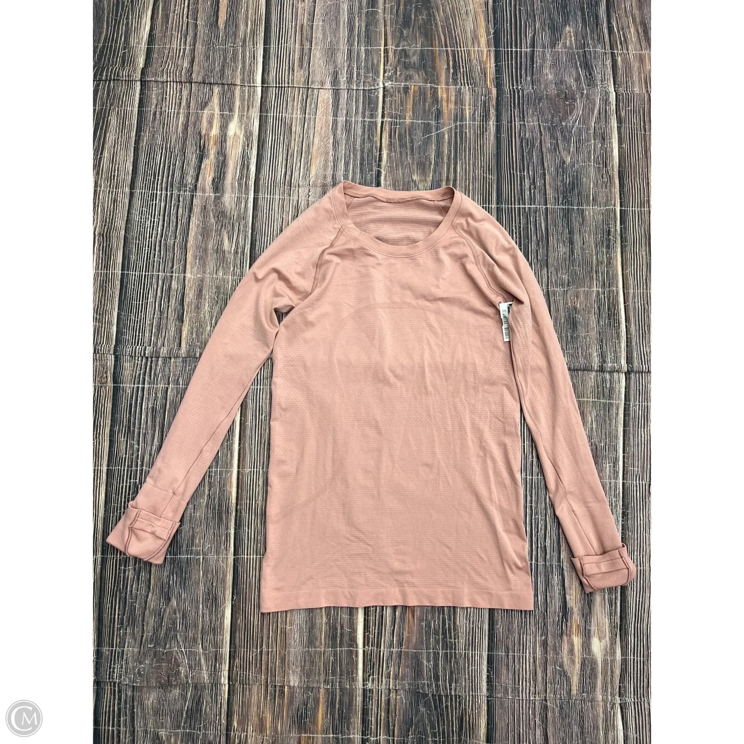Athletic Top Long Sleeve Crewneck By Lululemon In Pink, Size: M