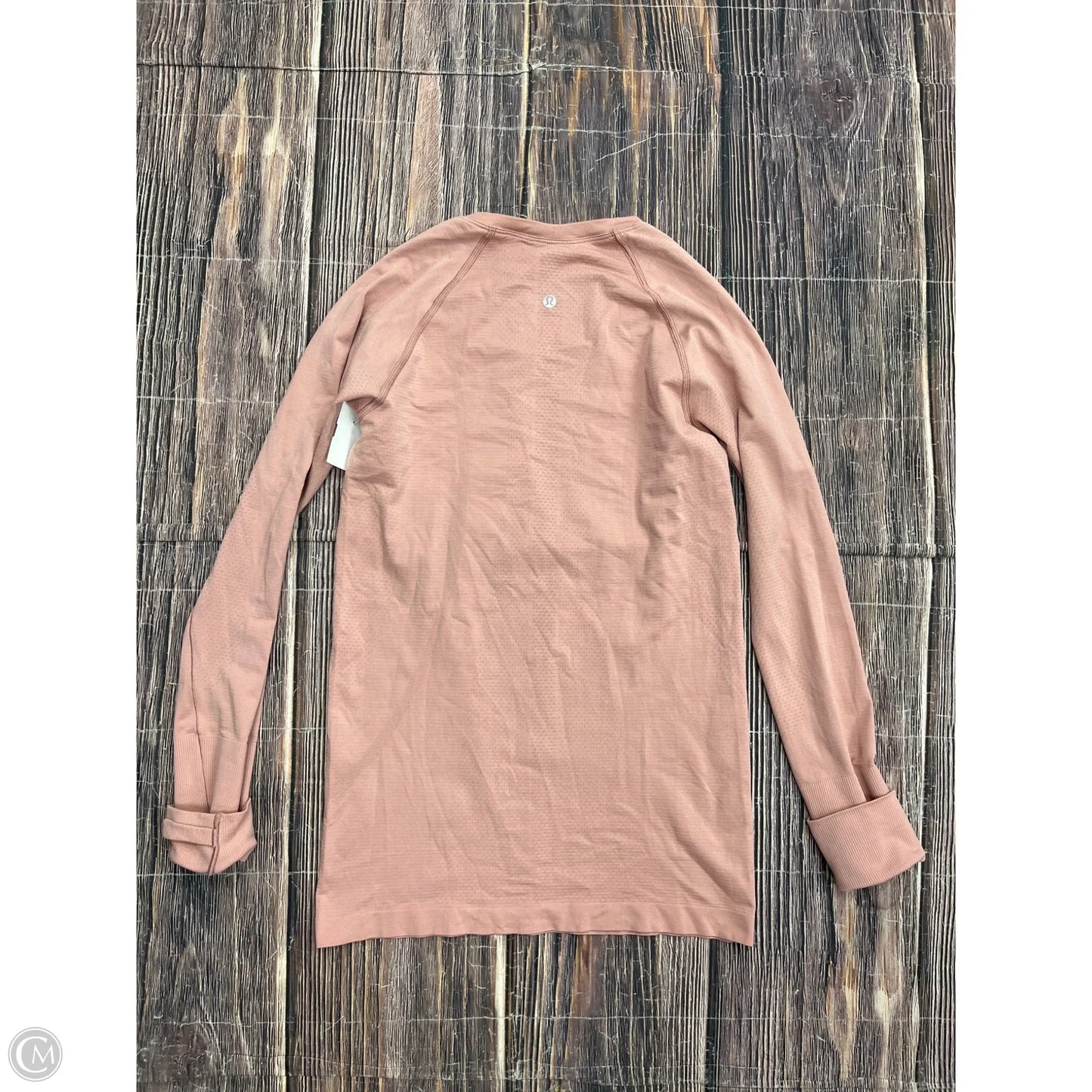 Athletic Top Long Sleeve Crewneck By Lululemon In Pink, Size: M