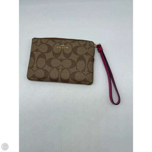 Wristlet Designer By Coach, Size: Small
