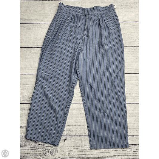 Pants Linen By Urban Outfitters In Blue, Size: Xl