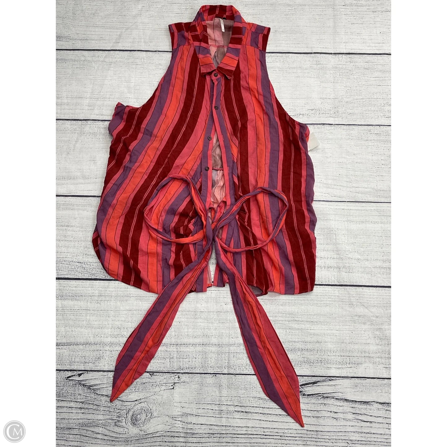 Top Sleeveless By Free People In Red, Size: L