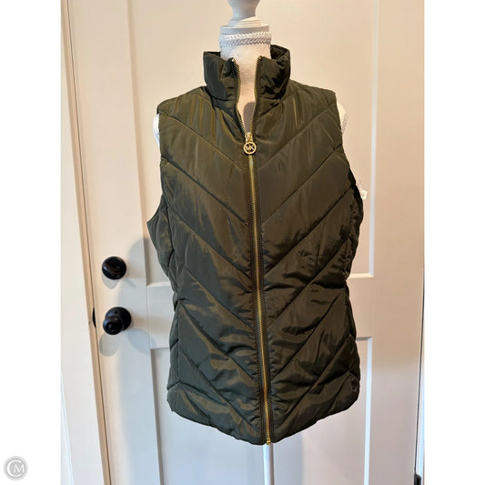 Vest Puffer & Quilted By Michael By Michael Kors In Green, Size: M