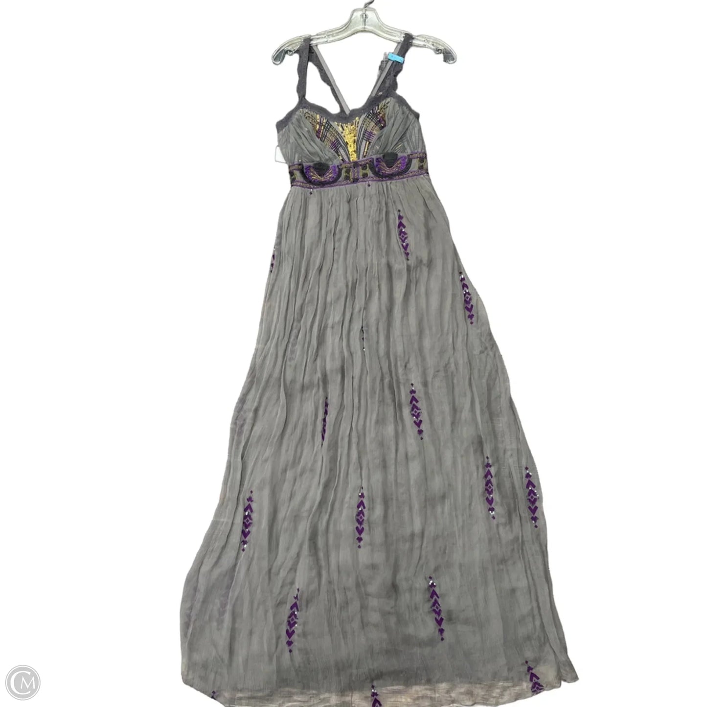 Dress Casual Maxi By Free People In Grey, Size: 2