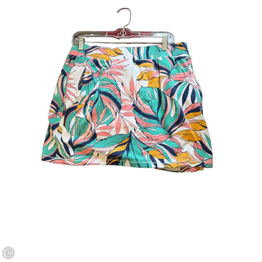 Skort By Talbots In Tropical Print, Size: 1x