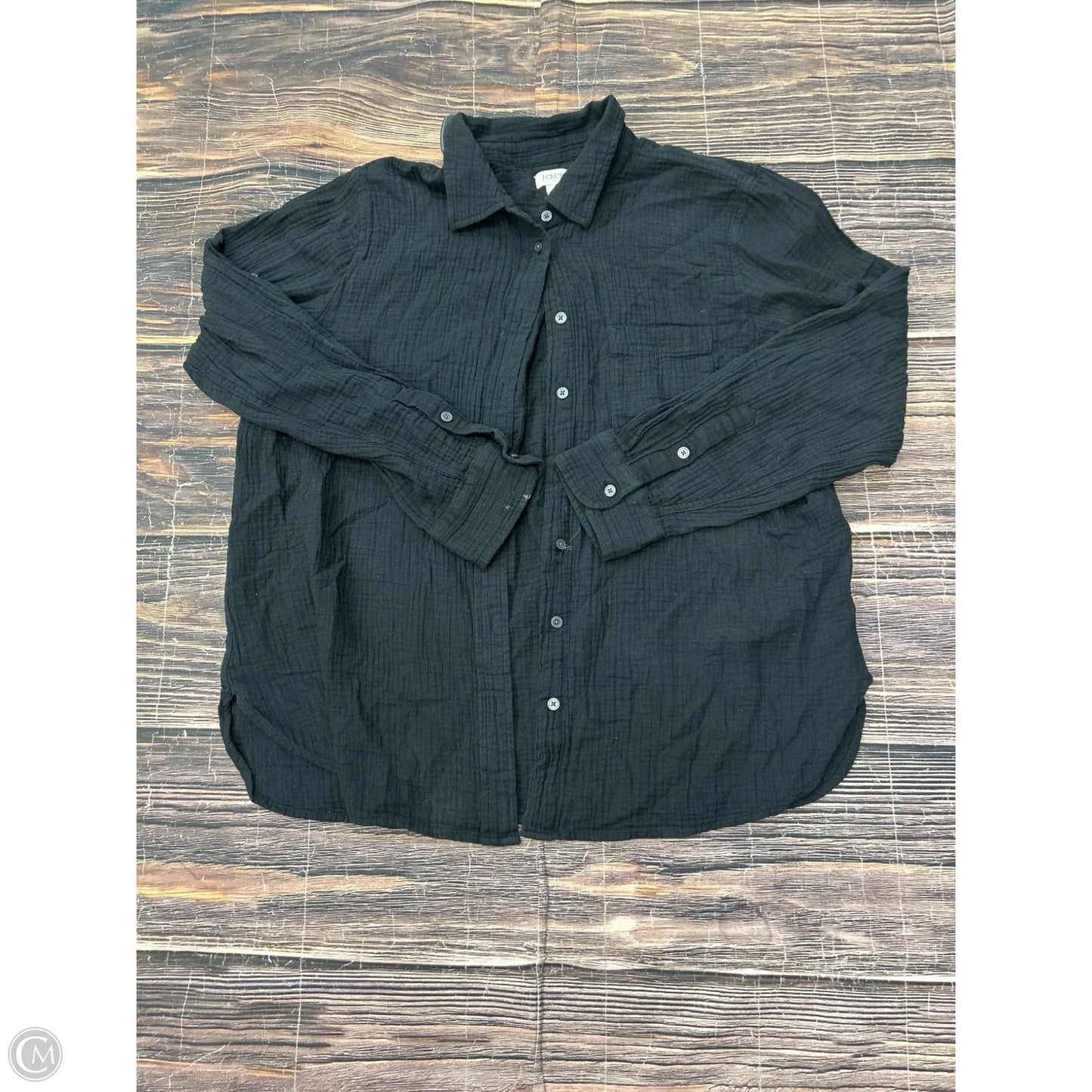 Top Long Sleeve By J. Crew In Black, Size: Xl