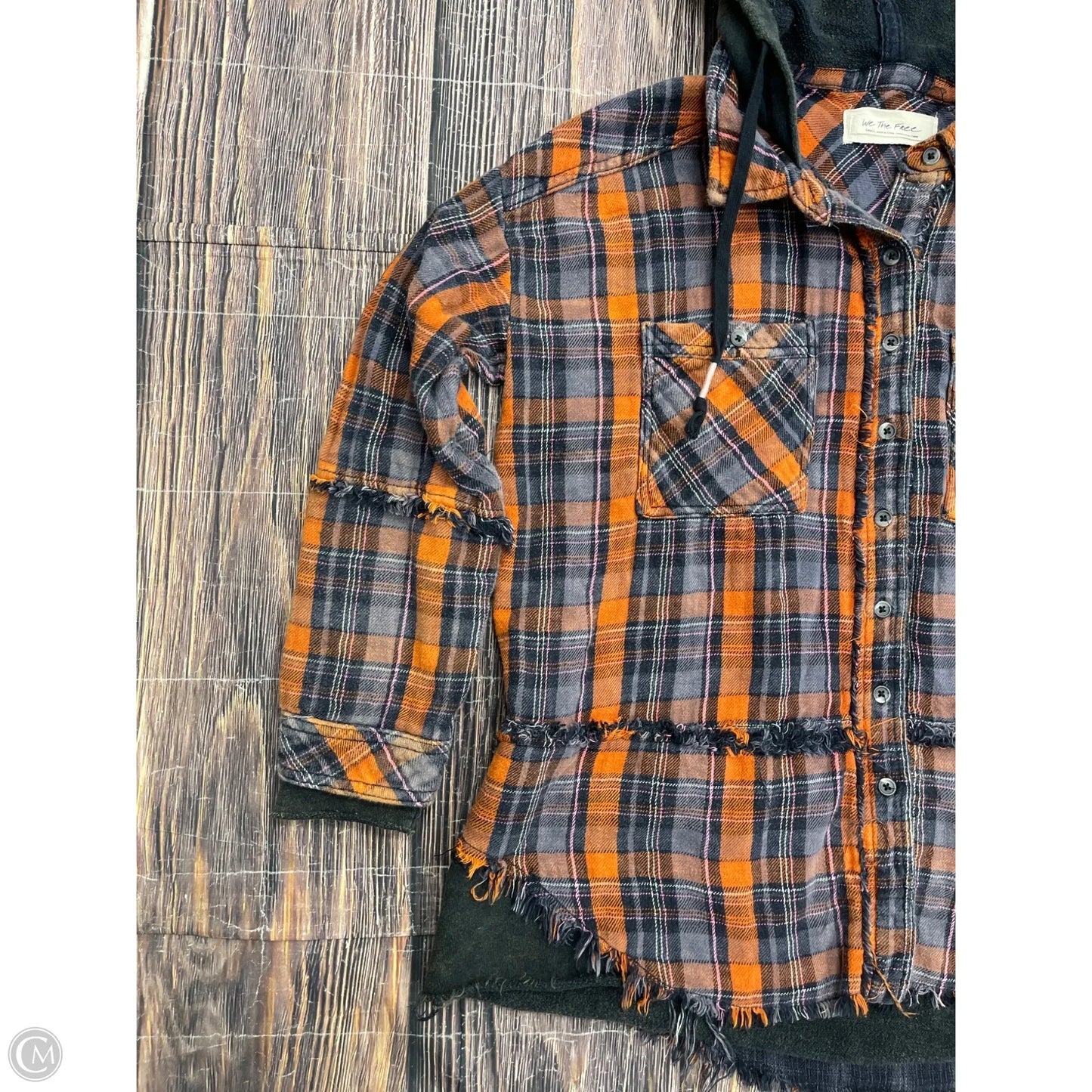 Jacket Shirt By We The Free In Orange, Size: S