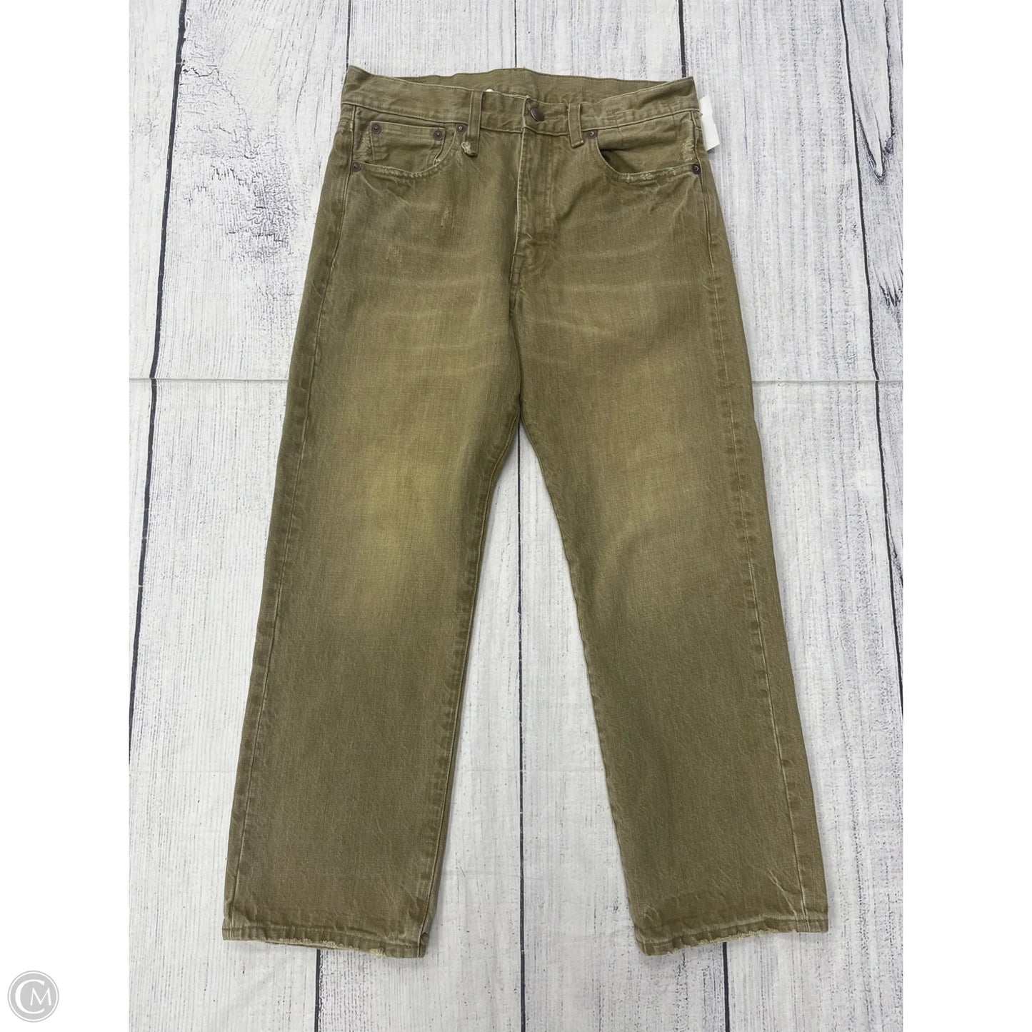 Jeans Straight By Clothes Mentor In Green, Size: 4