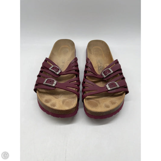 Sandals Flats By Birkenstock In Red, Size: 10