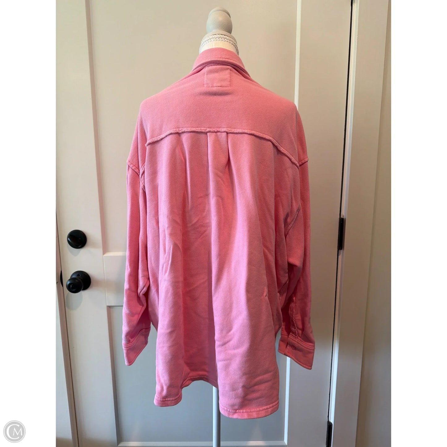 Top Long Sleeve By Aerie In Pink, Size: L
