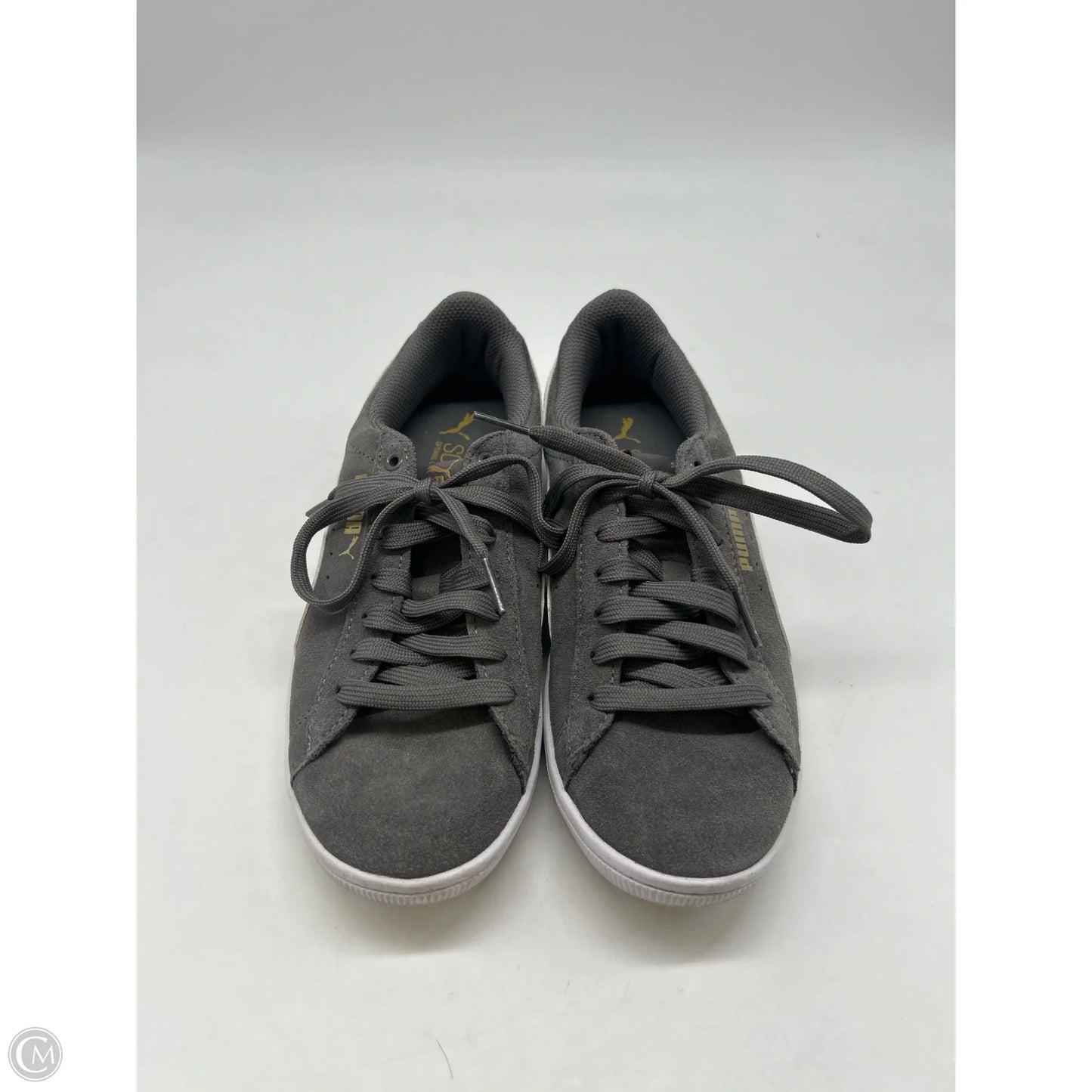 Shoes Sneakers By Puma In Grey, Size: 6.5