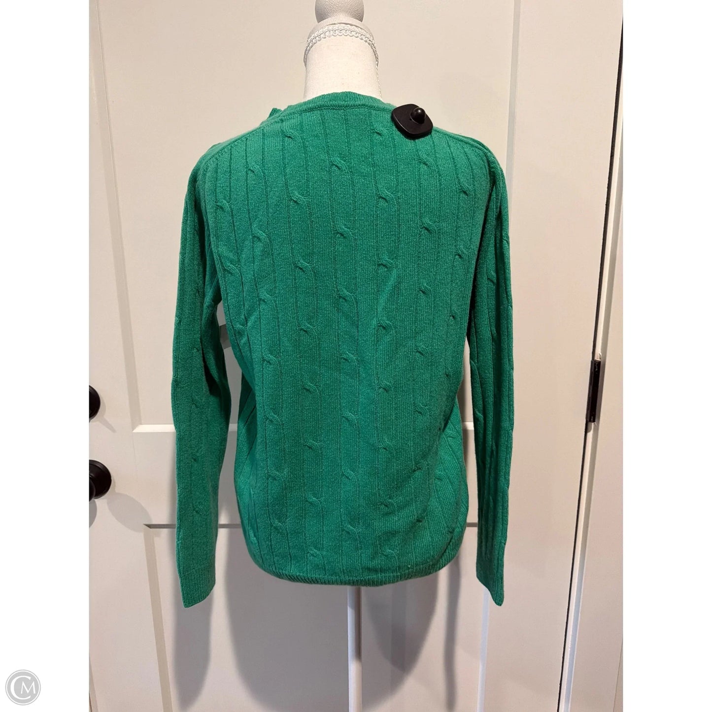 Sweater Cashmere By Clothes Mentor In Green, Size: M