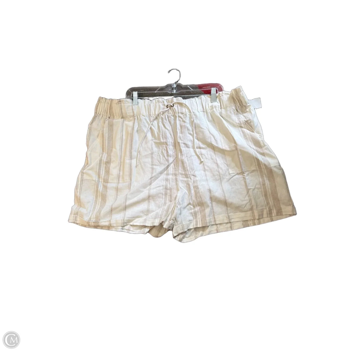 Shorts By Falls Creek In Cream, Size: 3x