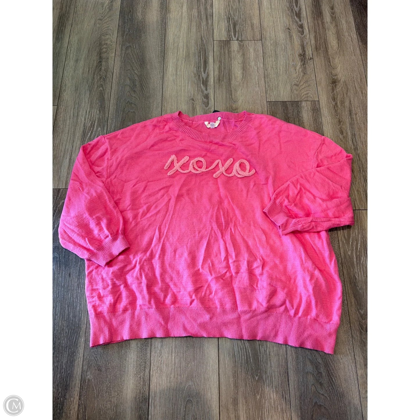 Sweater By Terra & Sky In Pink, Size: 4x