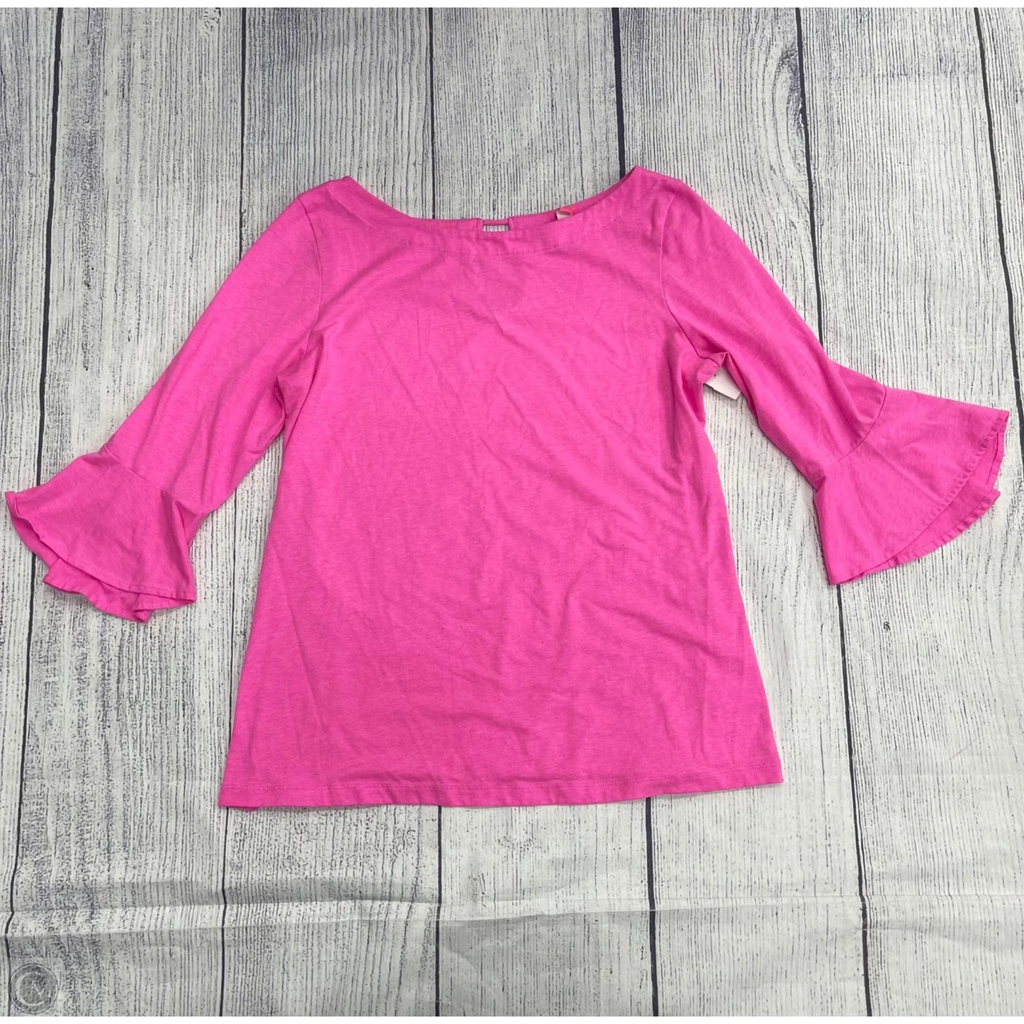 Top 3/4 Sleeve Designer By Lilly Pulitzer In Pink, Size: M