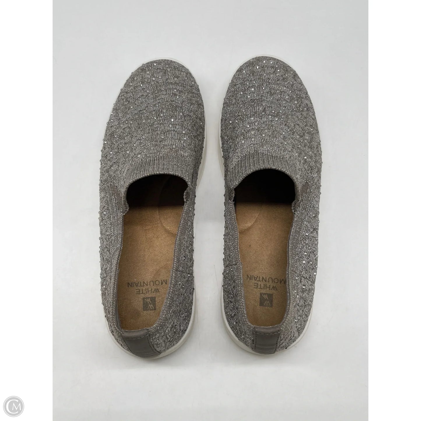 Shoes Flats By White Mountain In Silver, Size: 9