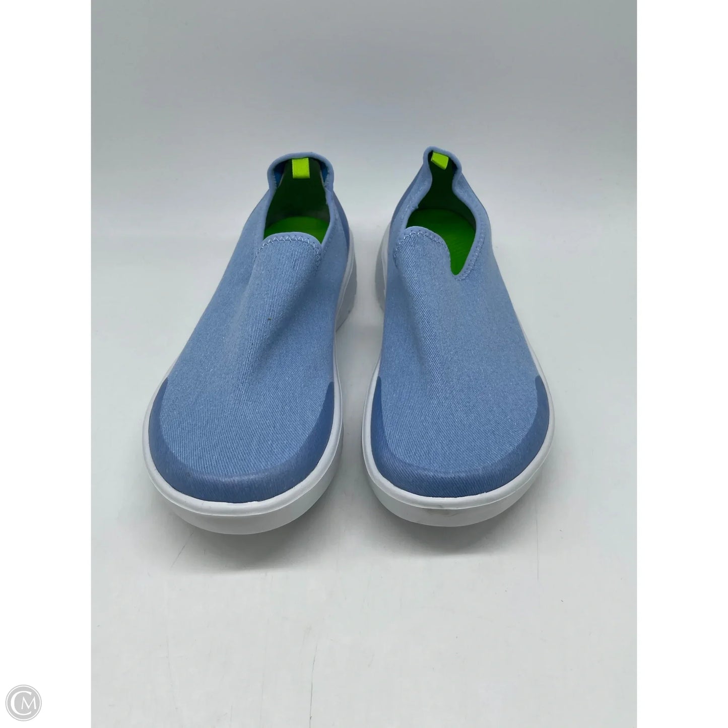Shoes Flats By Oofos In Blue, Size: 9
