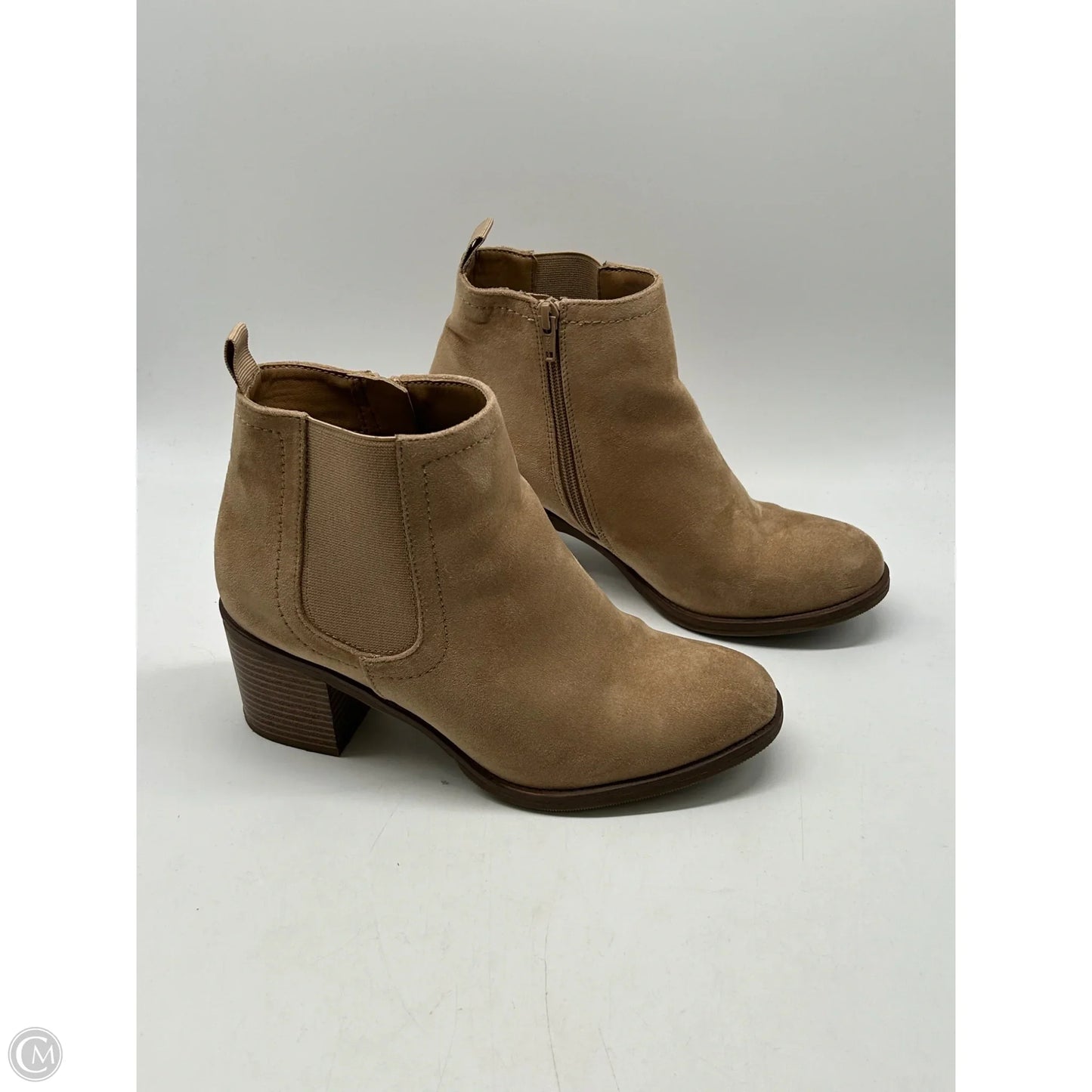 Boots Ankle Heels By Sonoma In Tan, Size: 8.5