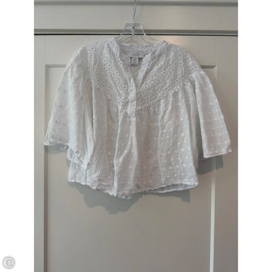 Top Short Sleeve By Calypso St Barth In White, Size: M
