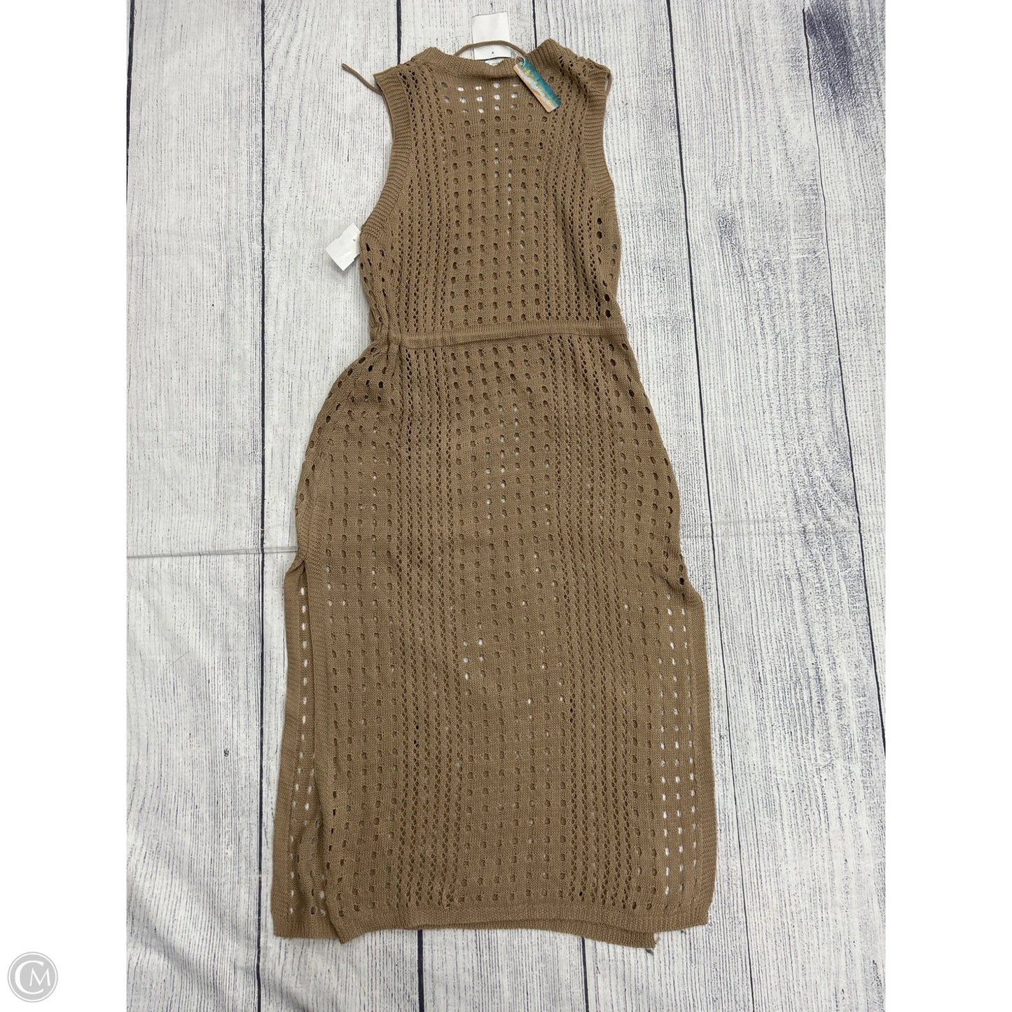 Swimwear Cover-up By Clothes Mentor In Brown, Size: S