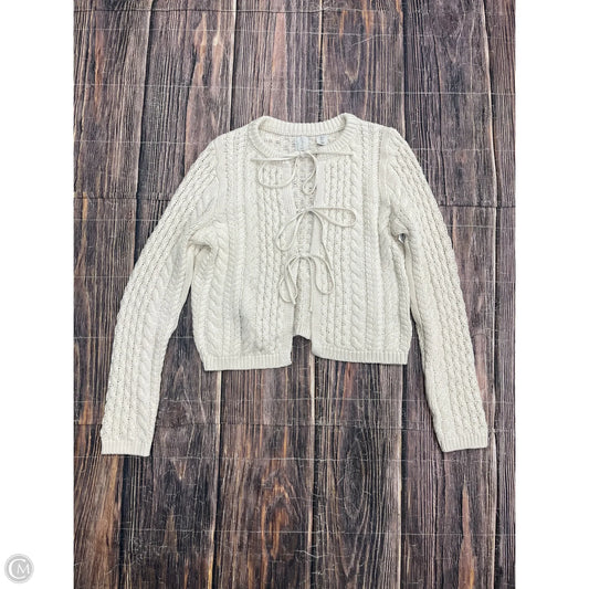 Sweater Cardigan By Joie In Cream, Size: S