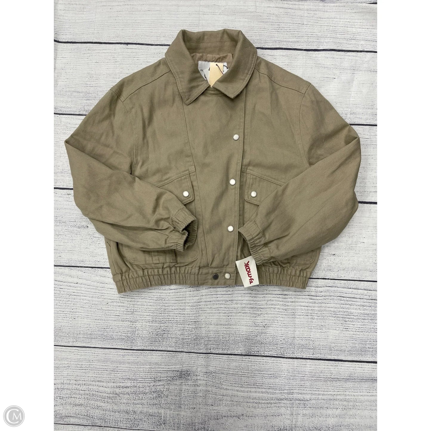Jacket Designer By Rebecca Minkoff In Tan, Size: M
