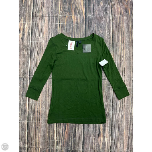 Top 3/4 Sleeve By Cynthia Rowley In Green, Size: L