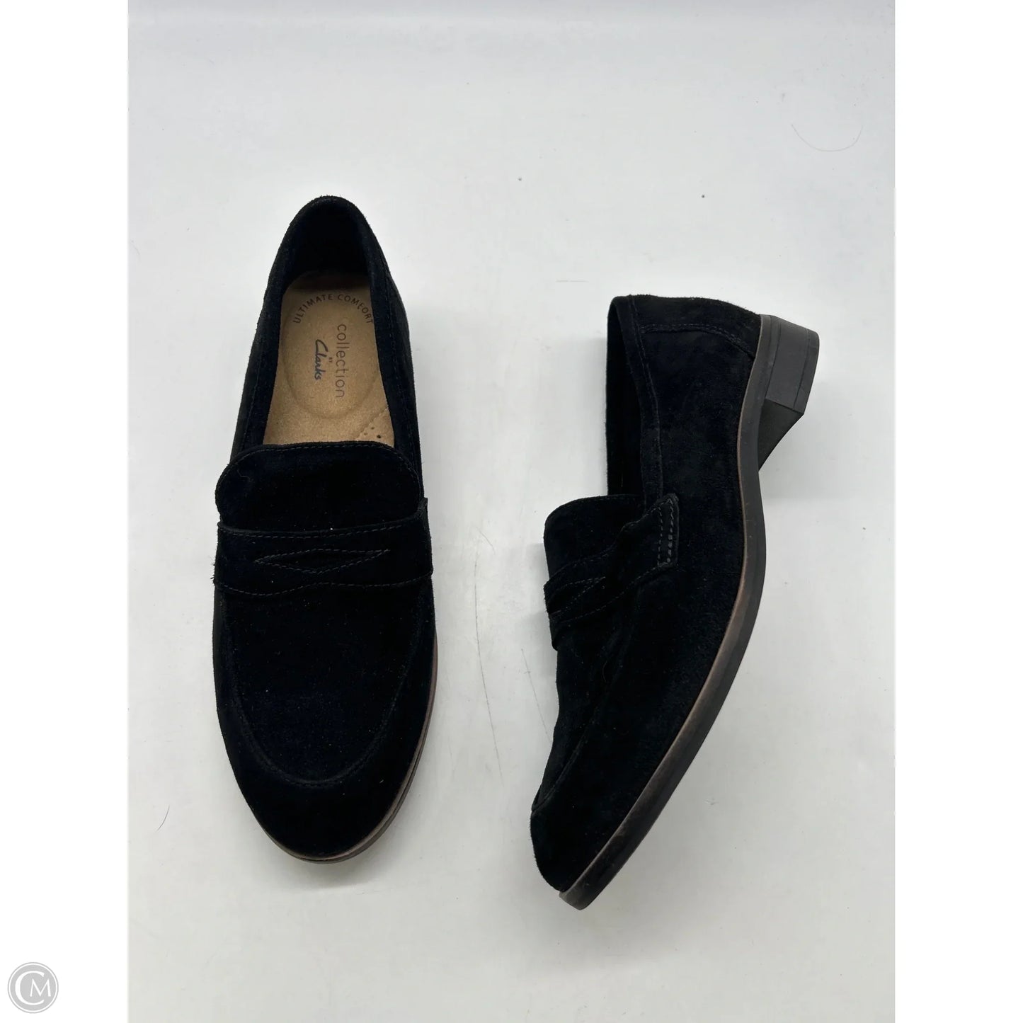 Shoes Flats By Clarks In Black, Size: 6.5