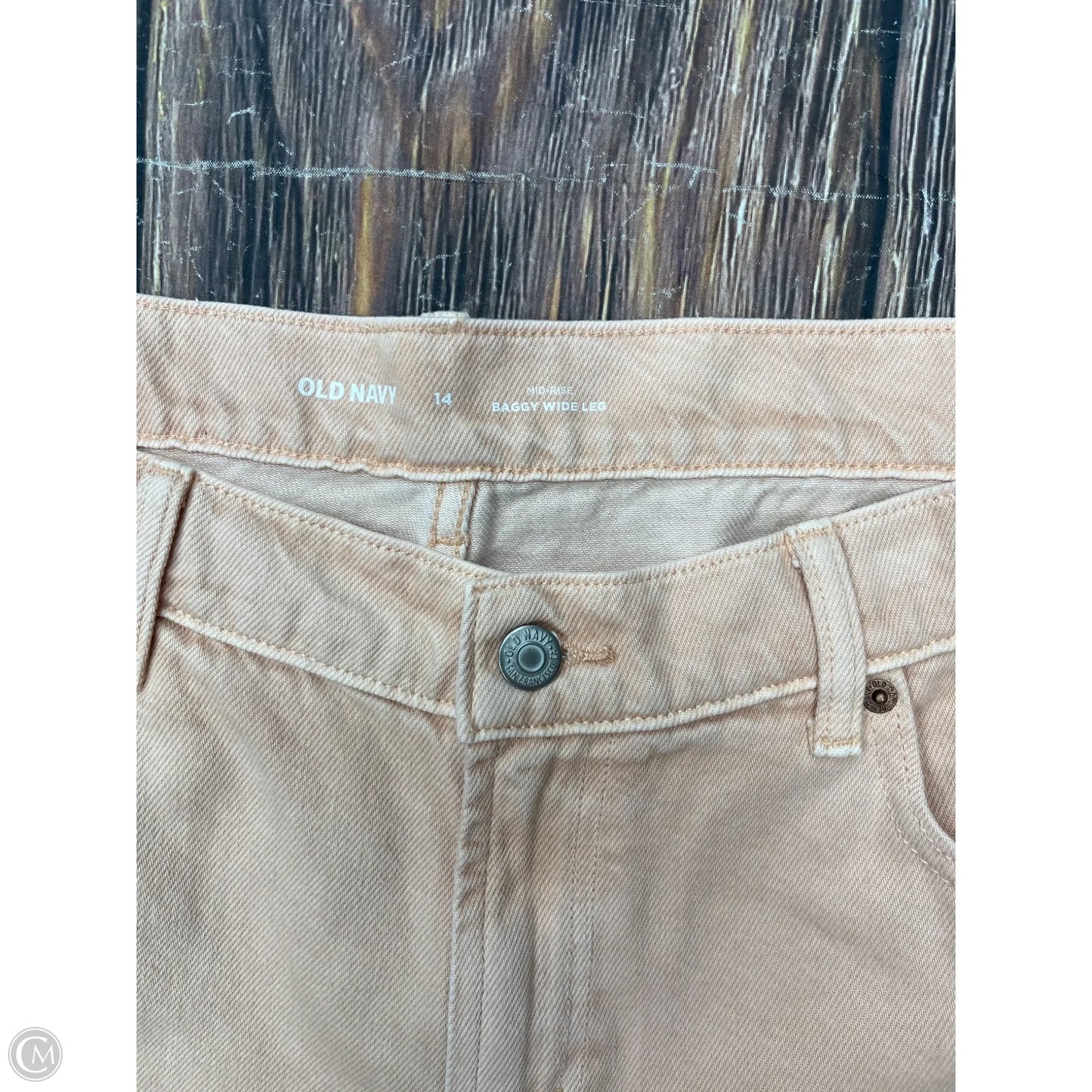 Jeans Wide Leg By Old Navy In Pink, Size: 14